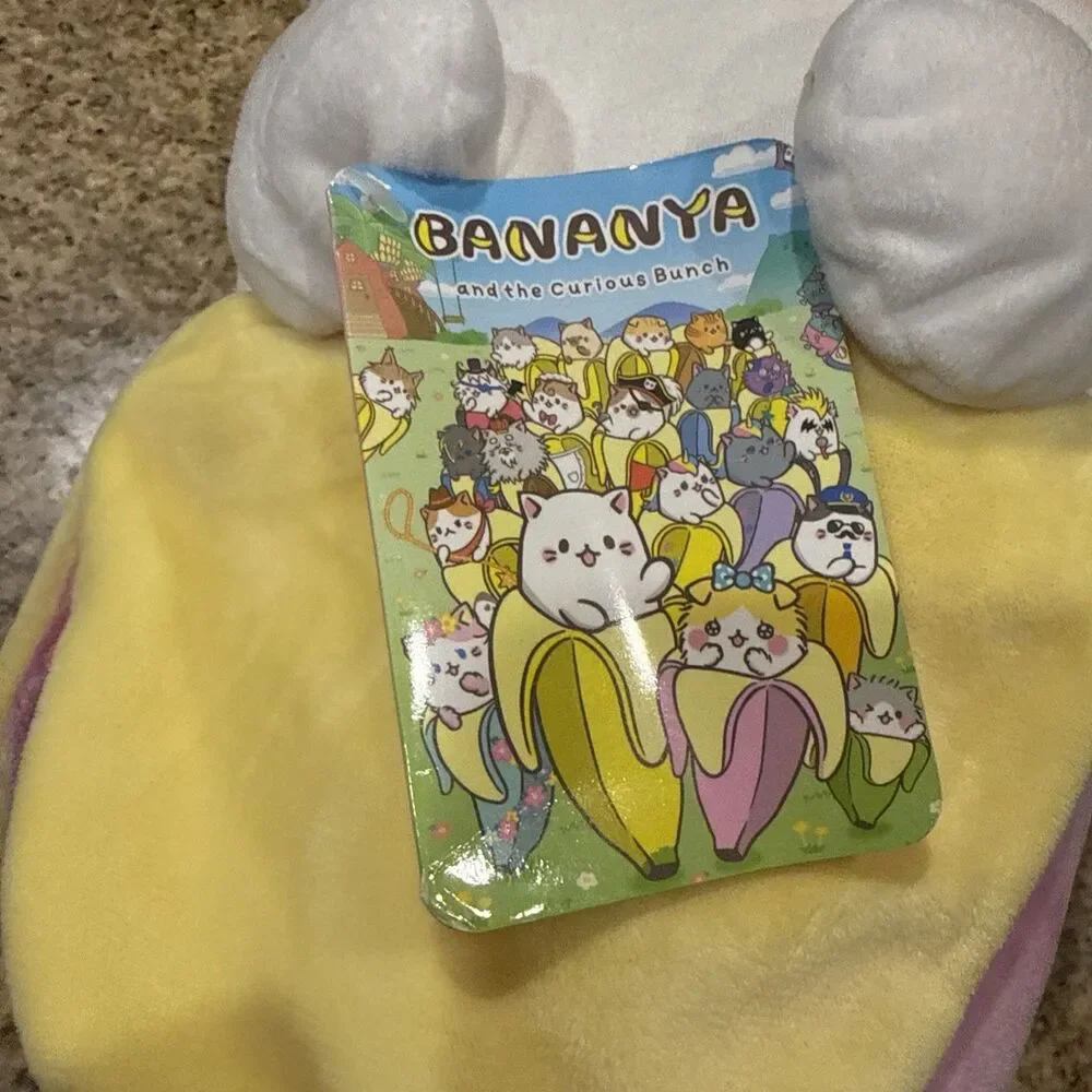 Bananya Baby Plush 8-inch Toy Kitten Banana Peel Toy Factory